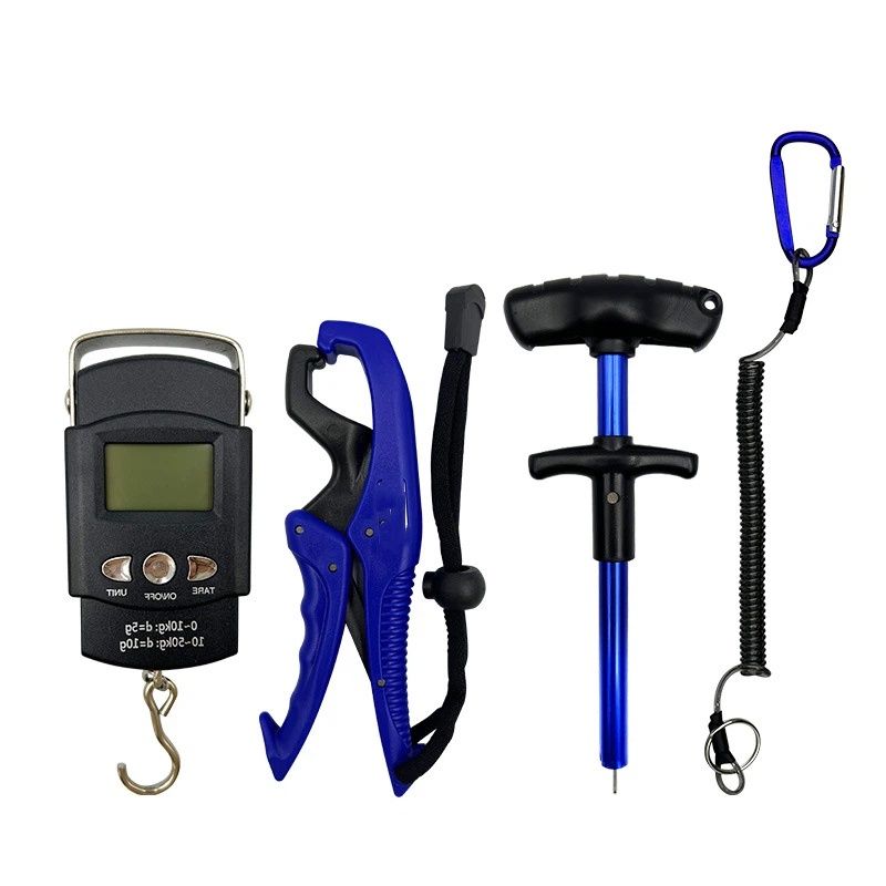4-Piece Fishing Tool Kit with Digital Scale