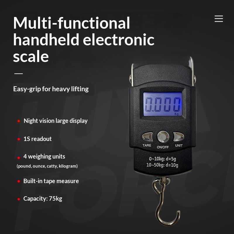 4-Piece Fishing Tool Kit with Digital Scale