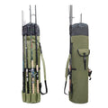 Canvas Fishing Rod & Reel Bag – Holds 5 Rods