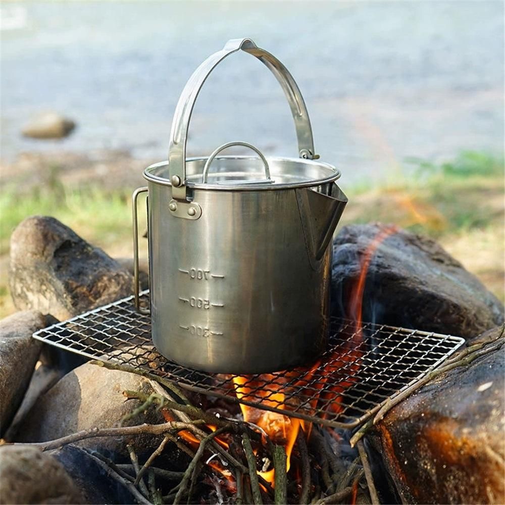 Stainless Steel Camping Kettle Pot