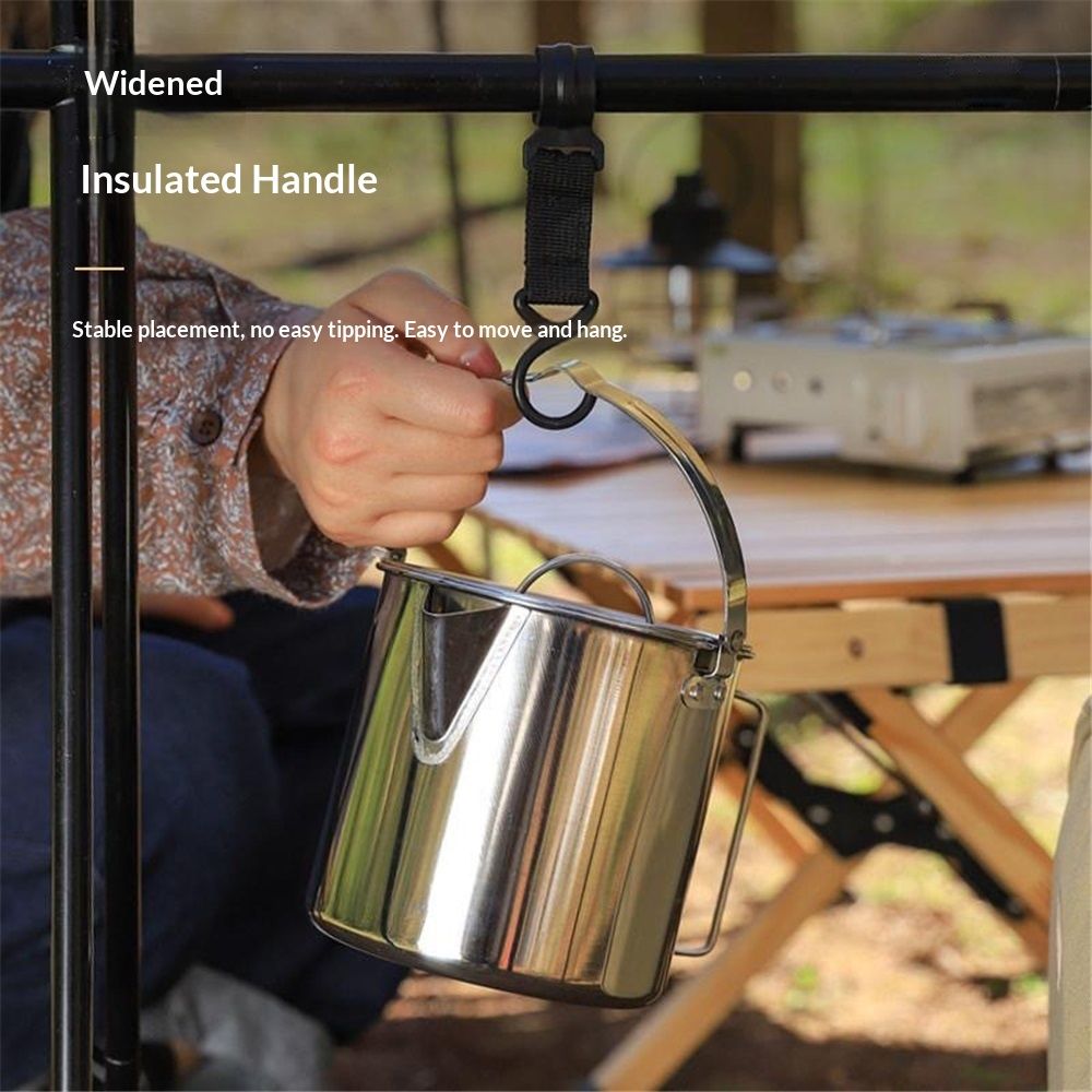 Stainless Steel Camping Kettle Pot