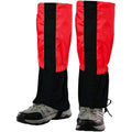 Waterproof Hiking Leg Gaiters – Red