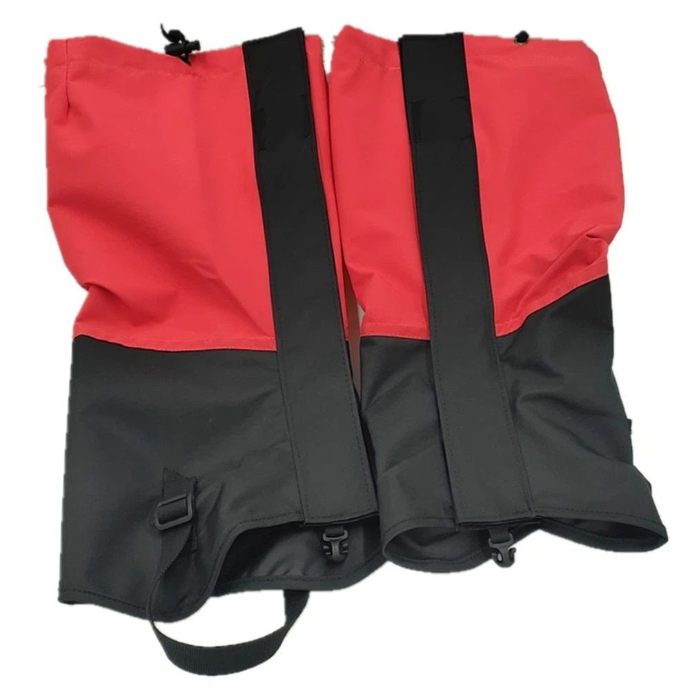 Waterproof Hiking Leg Gaiters – Red