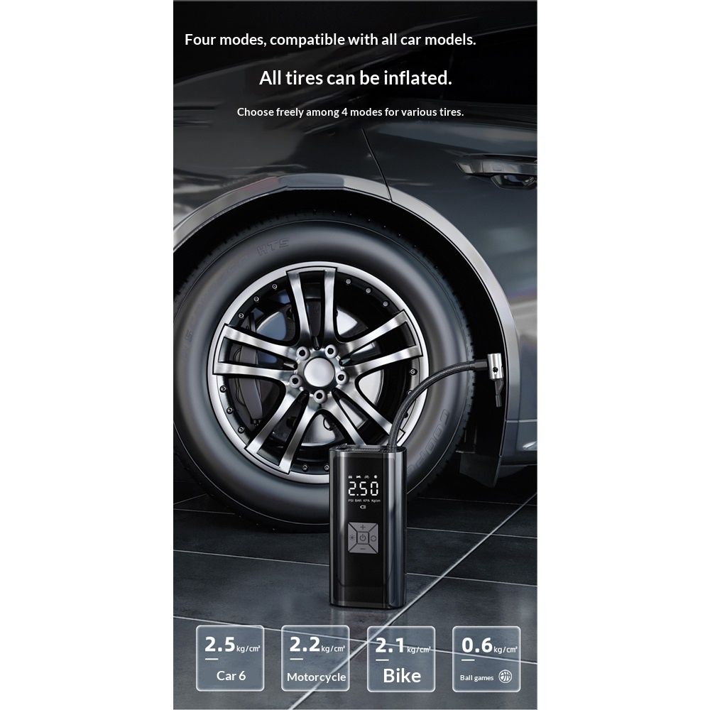 Cordless 150PSI Tyre Inflator with Display