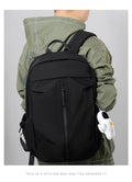 Water-Resistant Travel Backpack with USB Port – Black