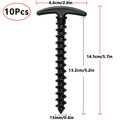Spiral Tent Stakes – 10 Pack