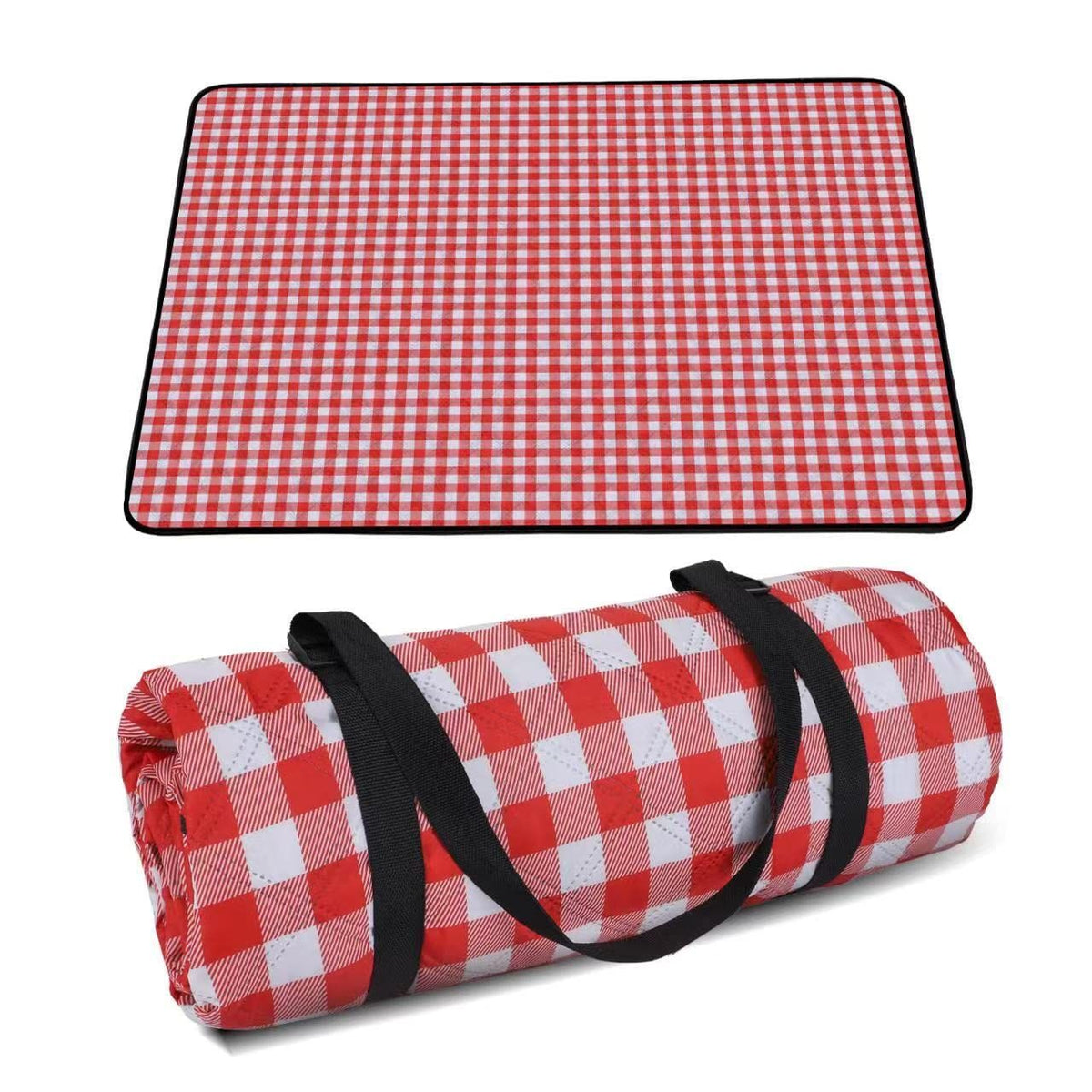 Water-Resistant Folding Picnic Blanket – Red