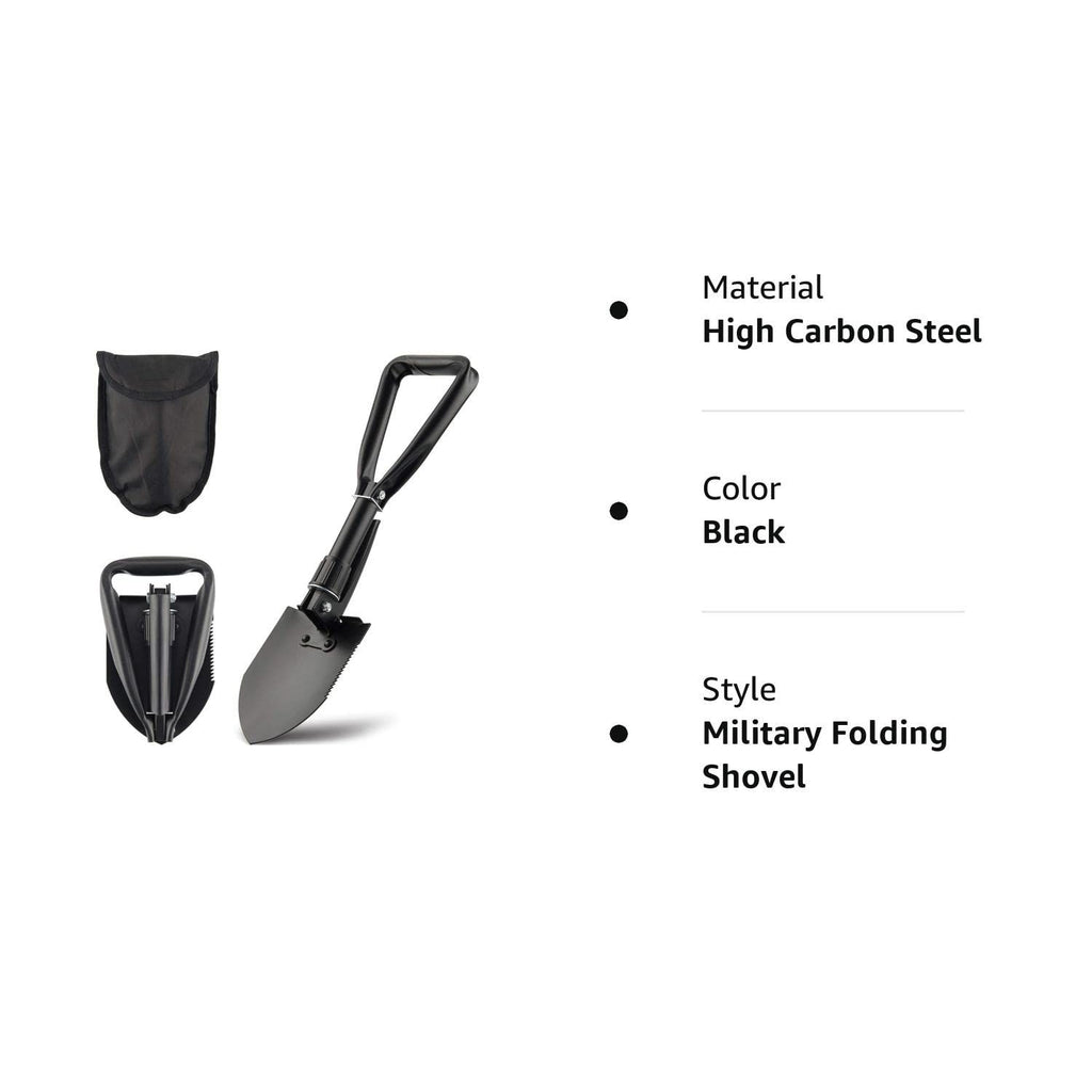 Mini Folding Shovel – High-Carbon Steel with Carry Pouch