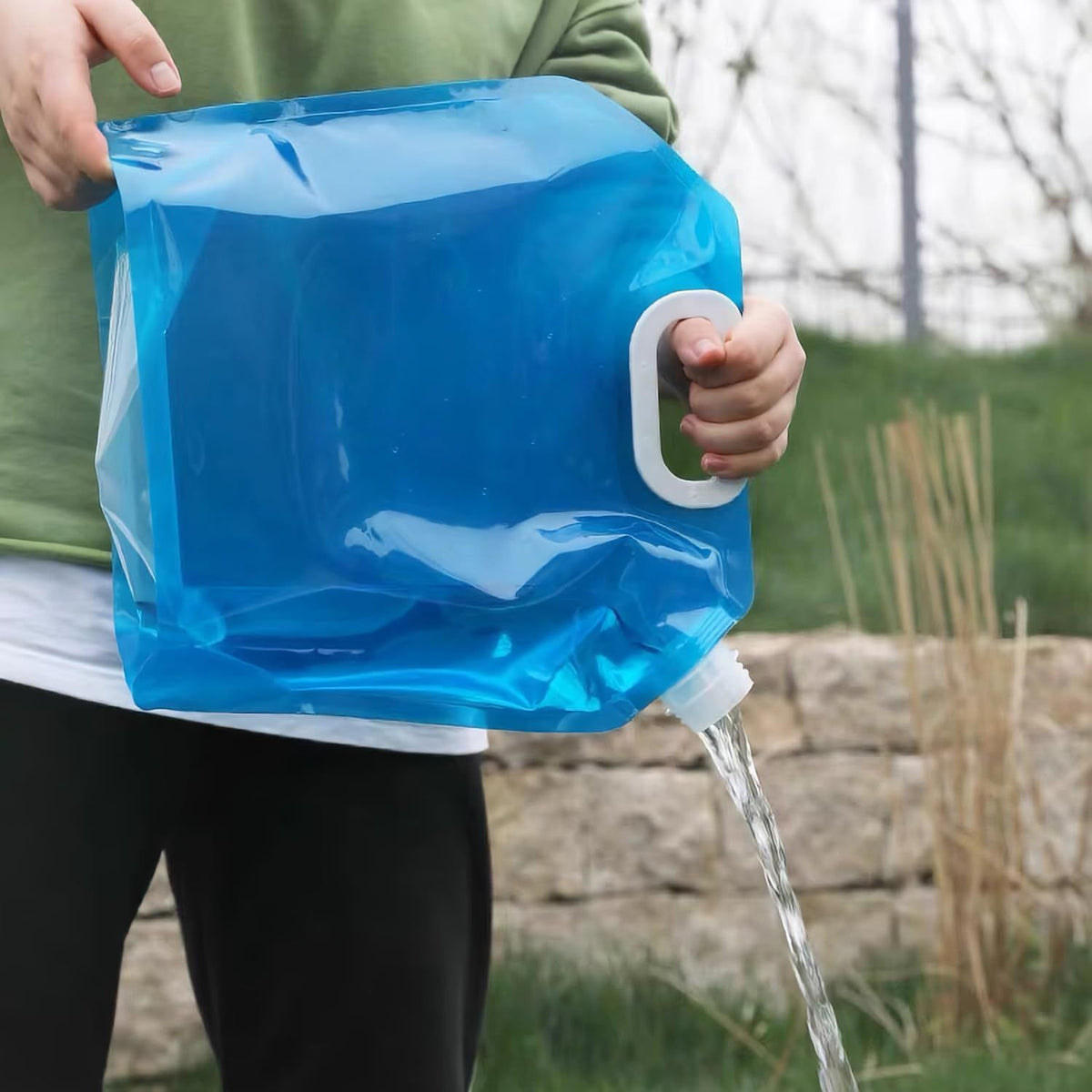 Collapsible Food-Grade Water Container for Camping
