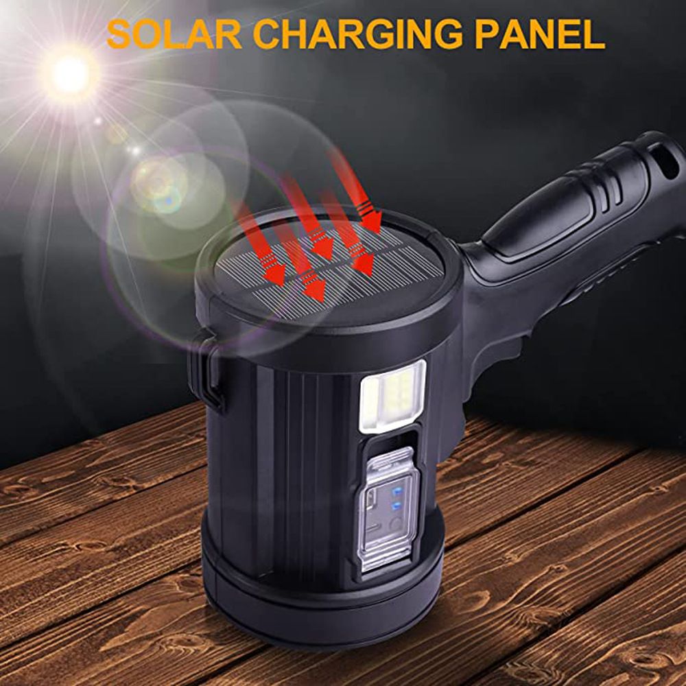 Rechargeable LED Spotlight with Solar Panel