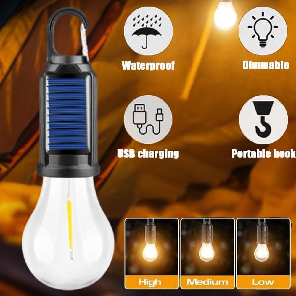 Solar Hanging Camp Lights – 8 Pack