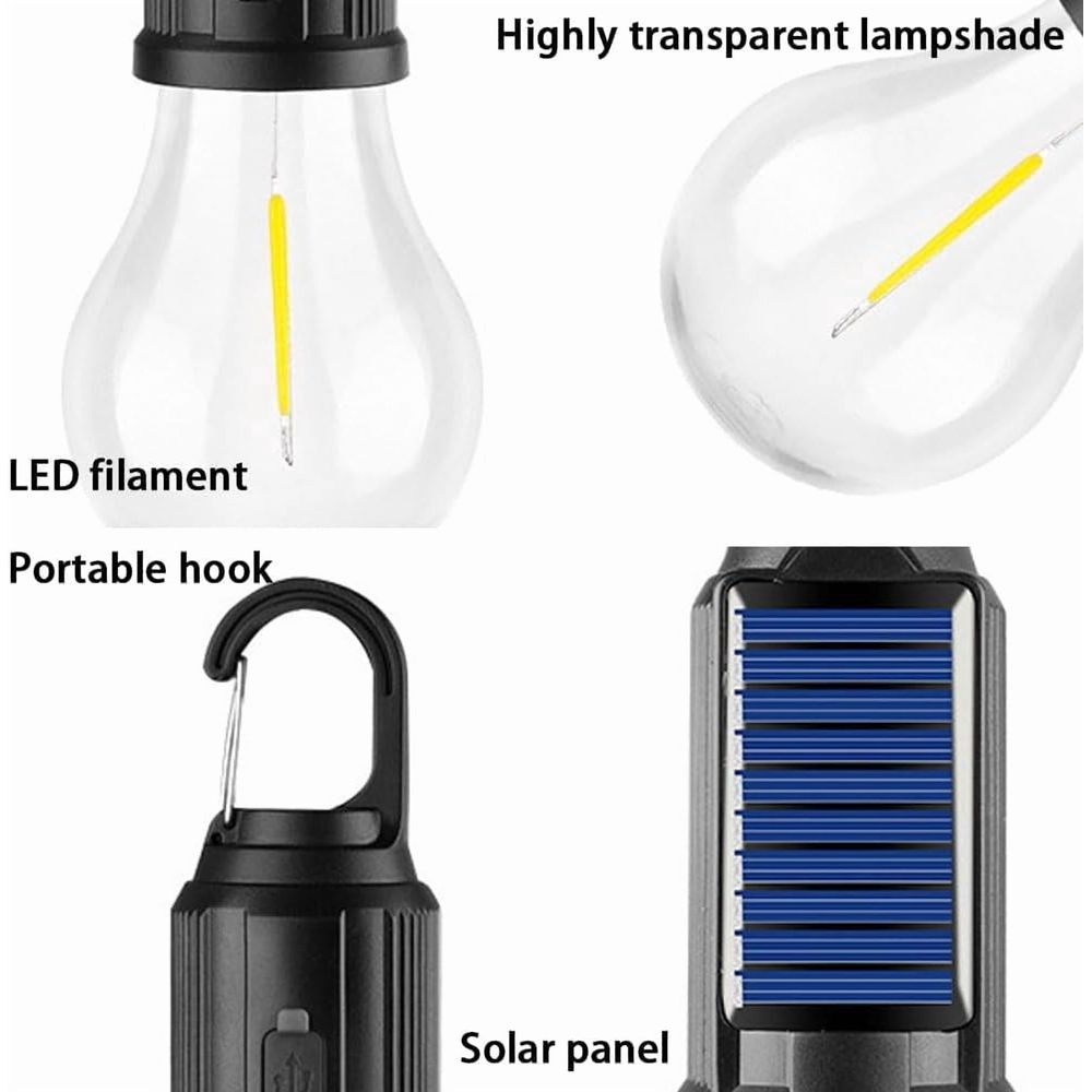 Solar Hanging Camp Lights – 8 Pack