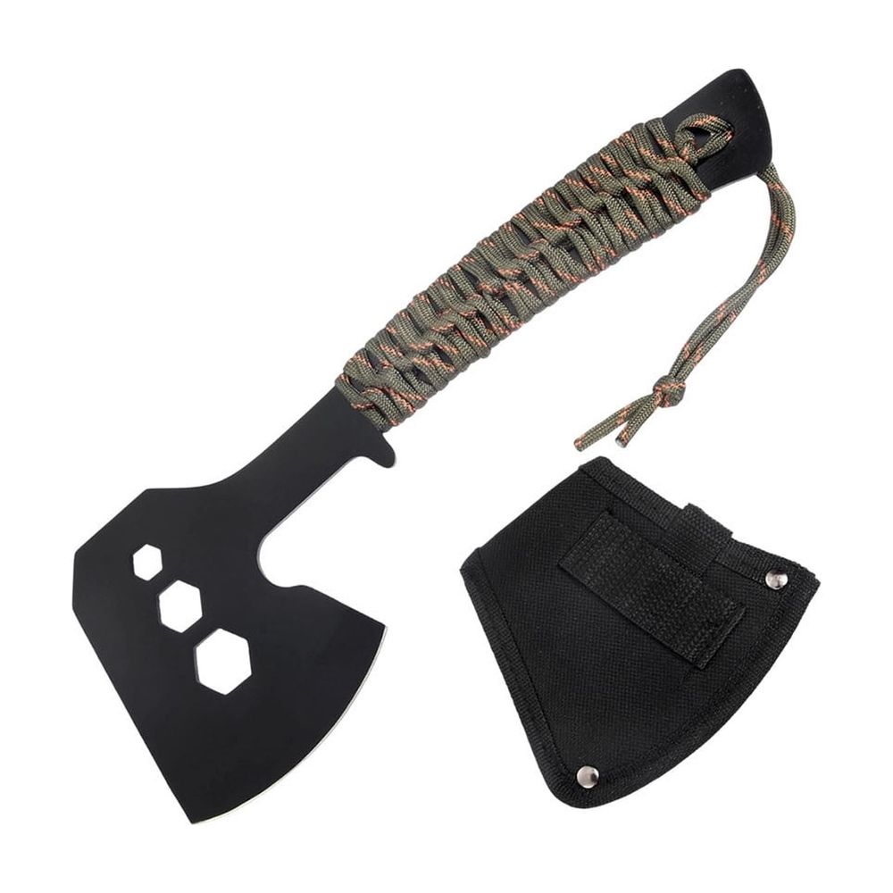 Compact Camping Hatchet with Sheath & Hex Wrench