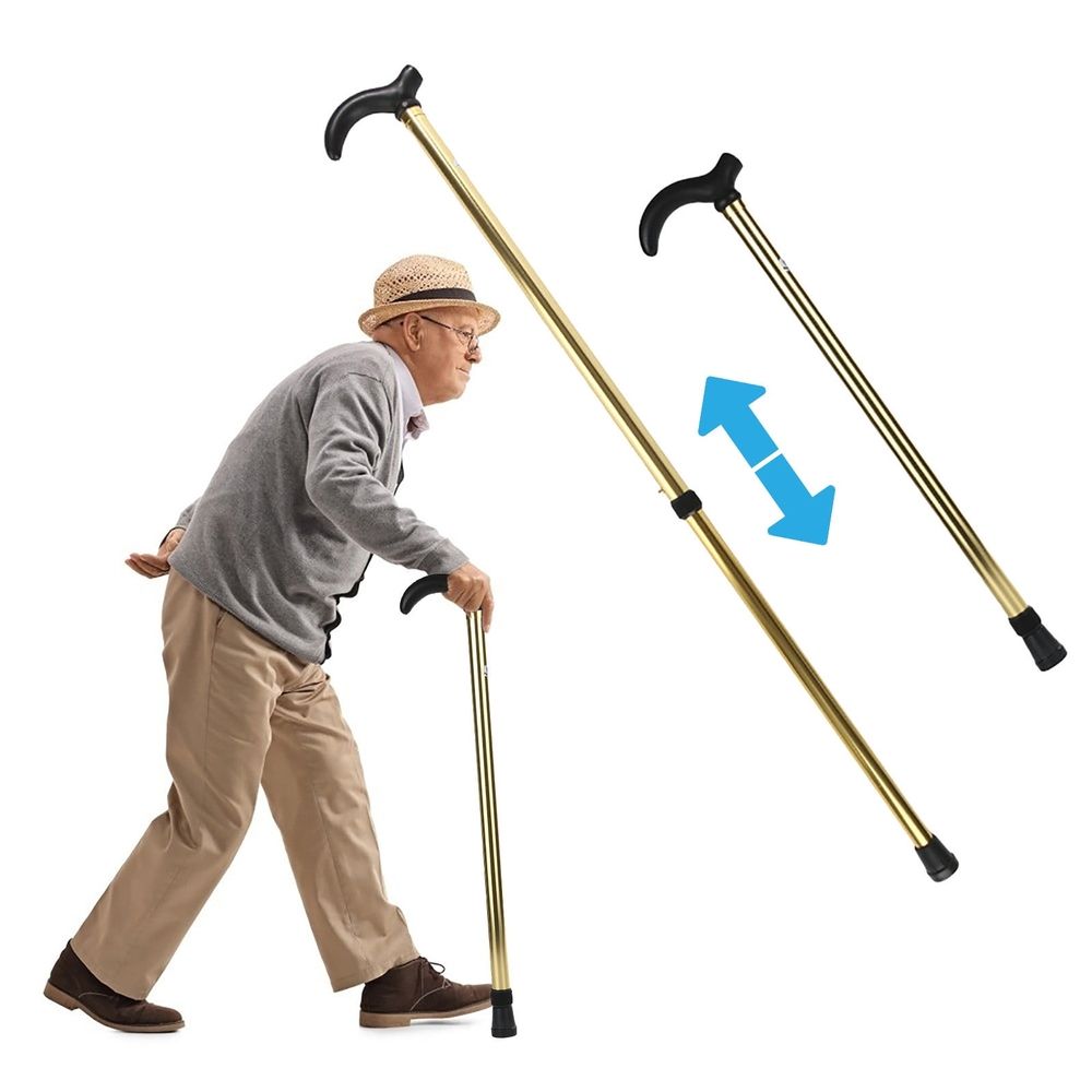Telescopic Aluminium Walking Stick with Pivot Base