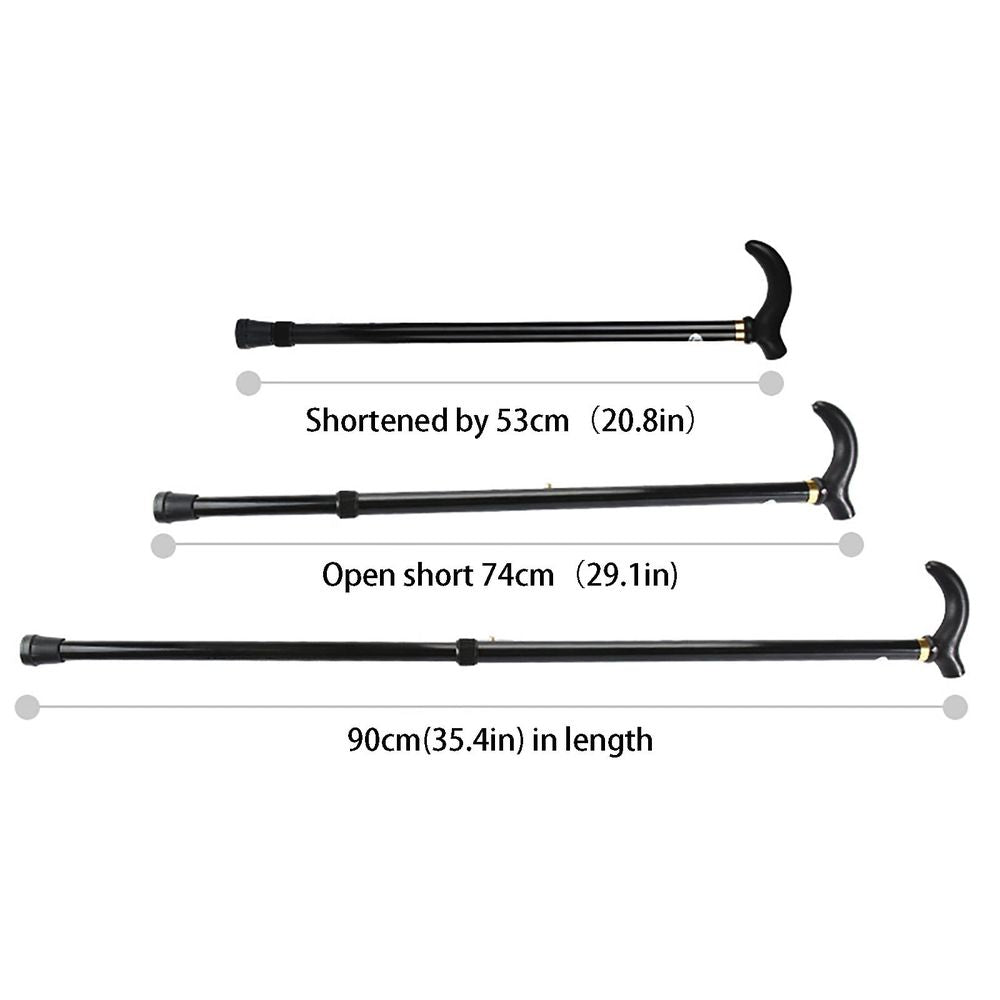 Telescopic Aluminium Walking Stick with Pivot Base