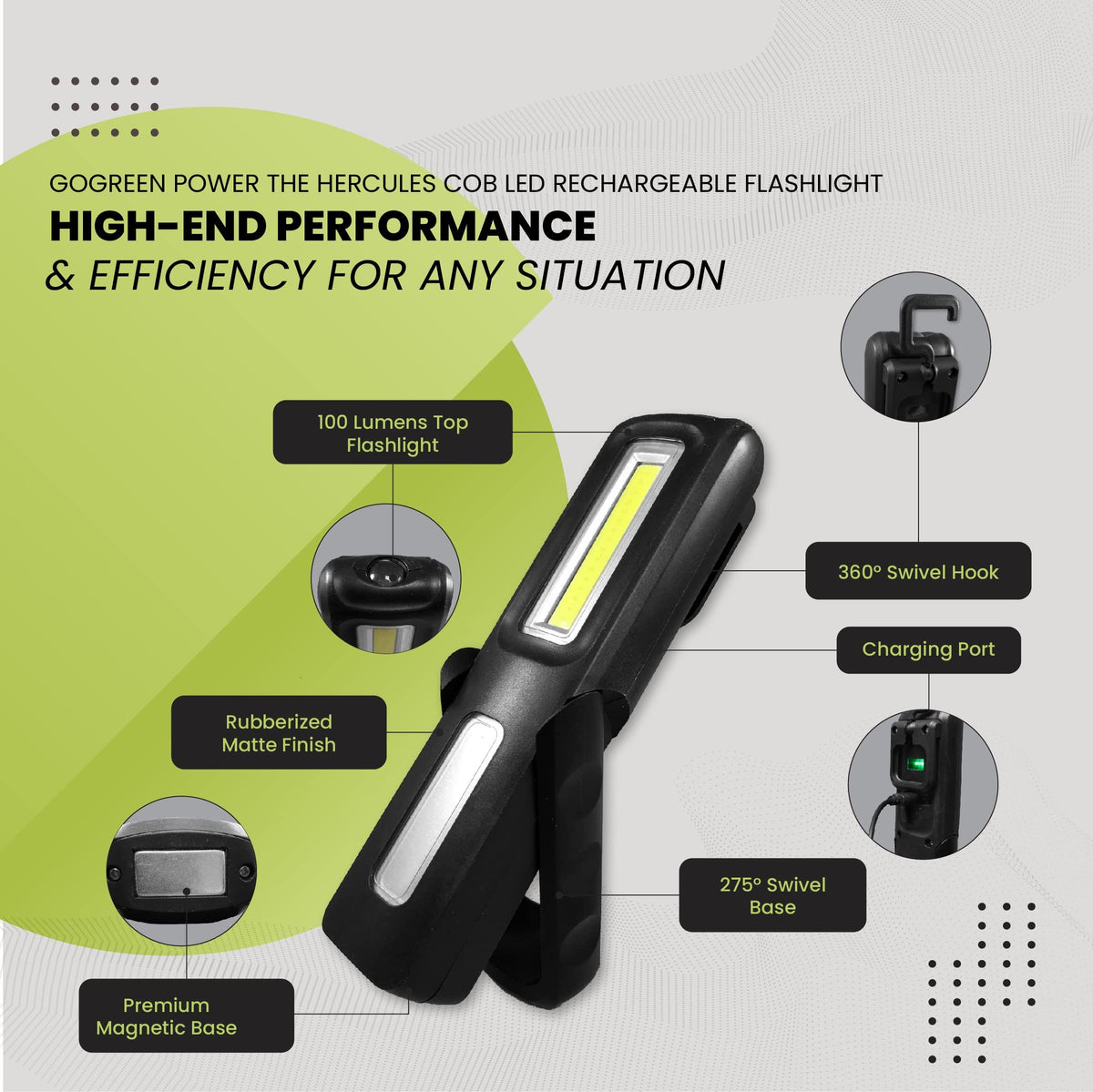 Rechargeable COB LED Work Light