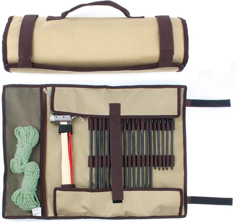 Heavy Duty Tent Peg & Mallet Storage Bag – Khaki