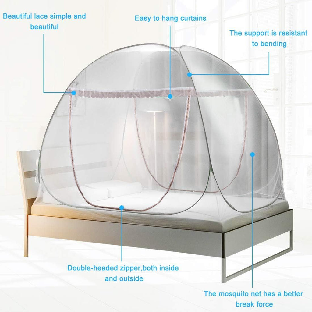 Pop-Up Folding Mosquito Net Tent for Beds