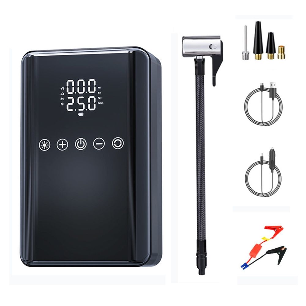 Portable Jump Starter & Tyre Inflator with LED Torch