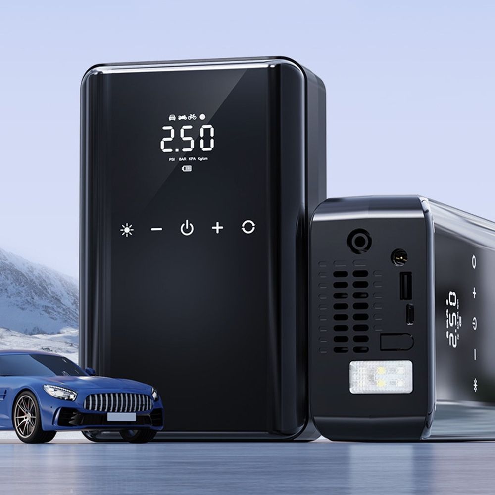 Portable Jump Starter & Tyre Inflator with LED Torch