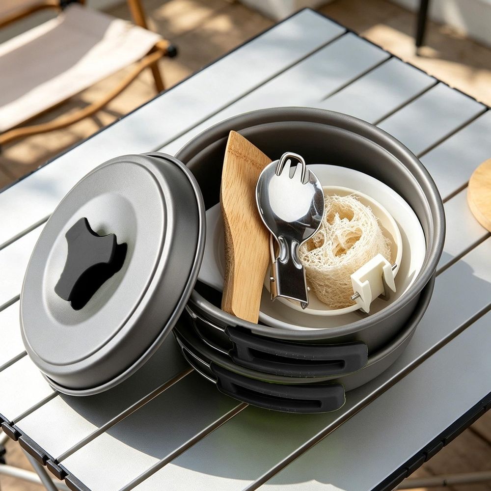 Compact Camping Cookware Kit