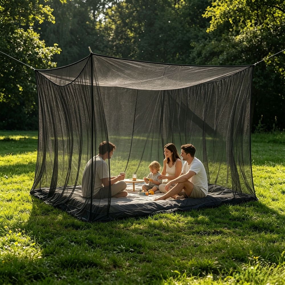 Extra Large Flat-Top Hanging Mosquito Net