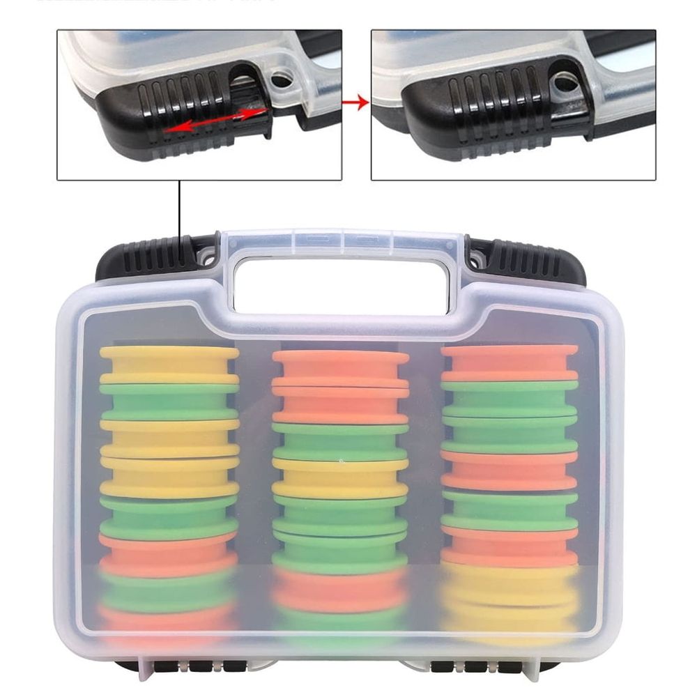 Fishing Line Spool Holders with Box – 24 Pack