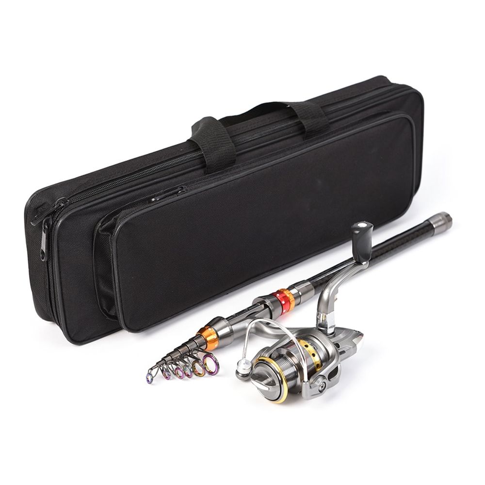 Carbon Telescopic Rod & Reel Combo with Bag