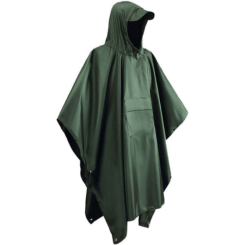 3-in-1 Waterproof Hooded Rain Poncho