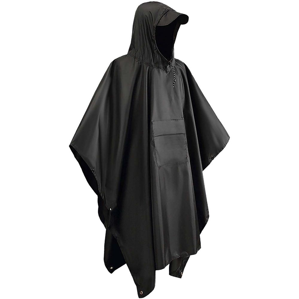 3-in-1 Waterproof Hooded Rain Poncho