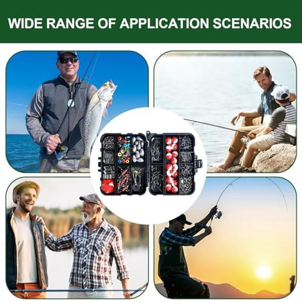 263-Piece Fishing Tackle Kit with Box