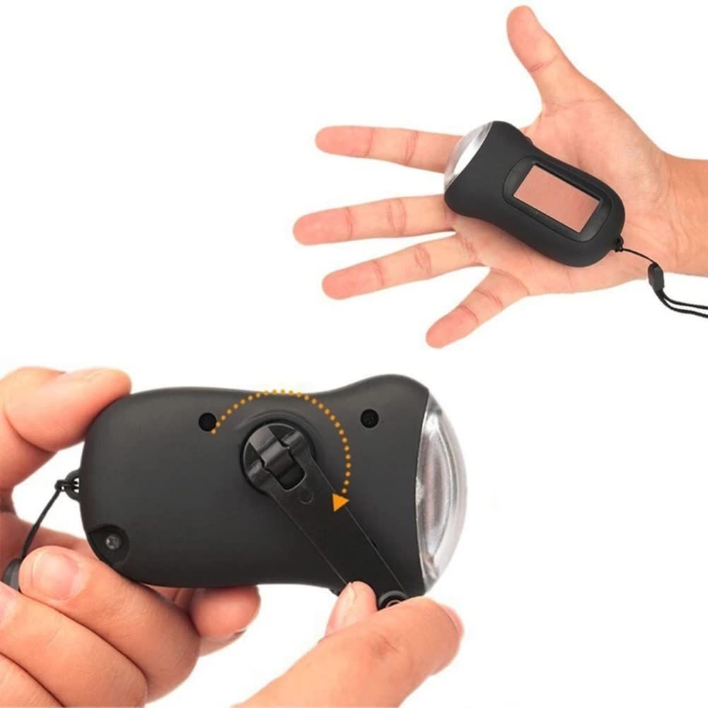 Hand-Crank & Solar Emergency Torch
