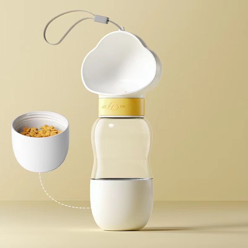 2-in-1 Dog Water Bottle & Food Container