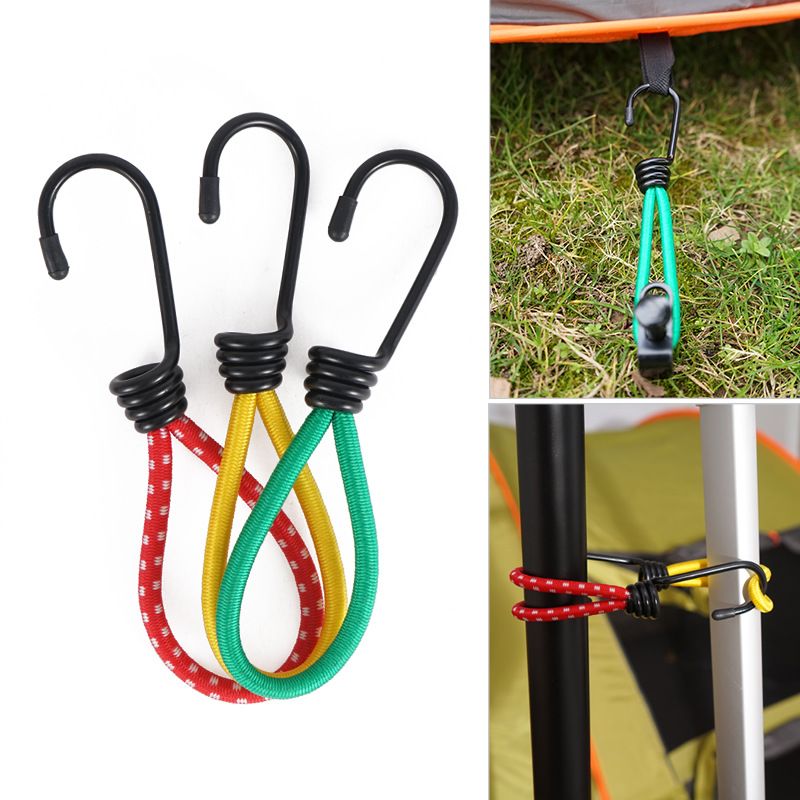 Tarp & Awning Clamps with Bungee – 3 Pack