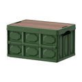 20L Folding Camp Storage Box with Timber Lid