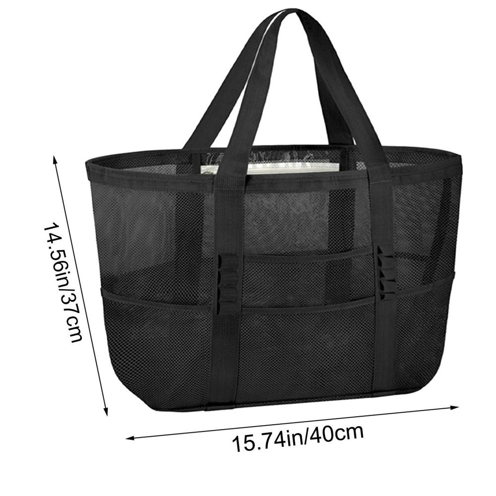 Large Sandproof Mesh Beach Tote Bag