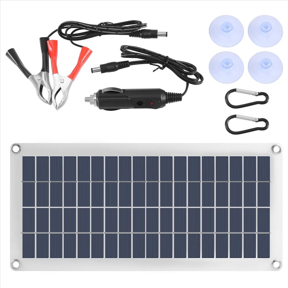 15W Flexible Solar Panel with Dual USB
