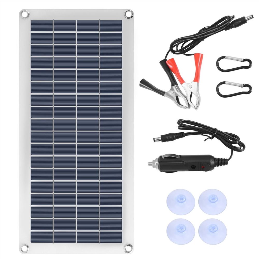 15W Flexible Solar Panel with Dual USB