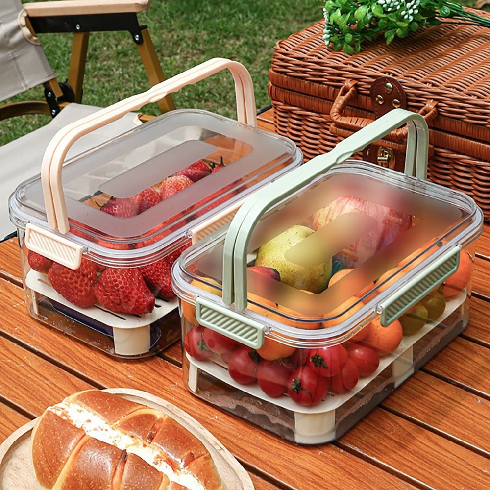 Mini Snack Cooler Box with Drain Divider