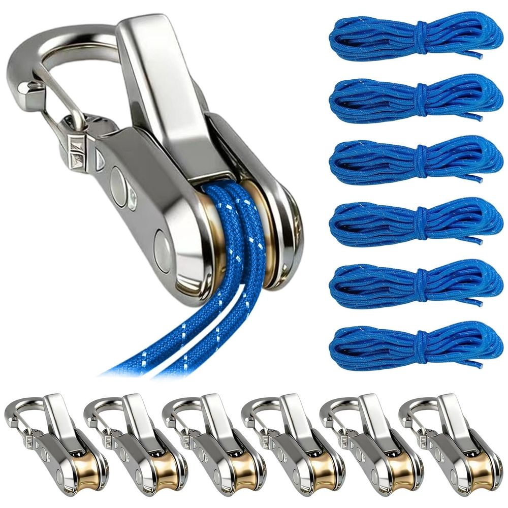 Guyline Tensioners with Carabiners – 6 Pack