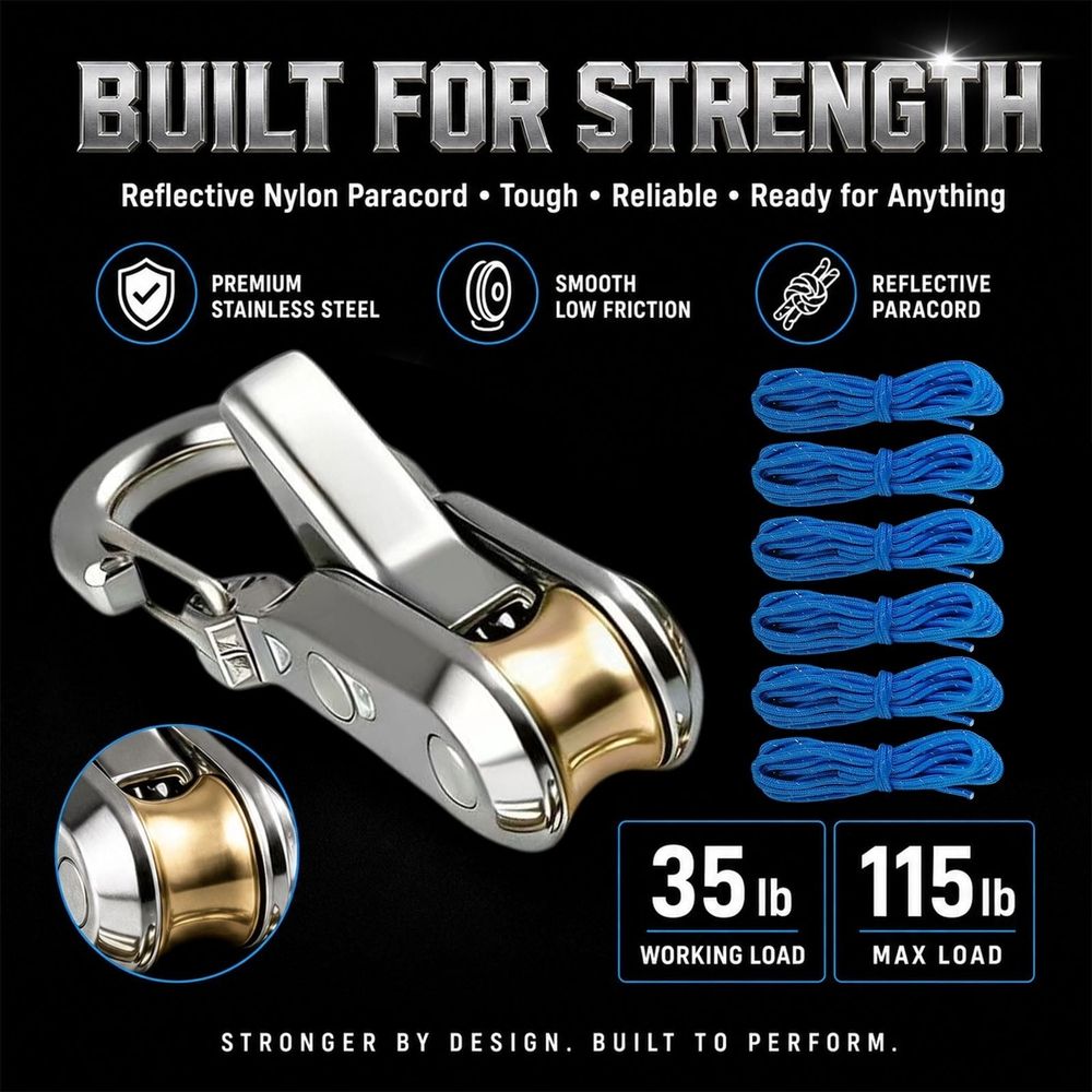 Guyline Tensioners with Carabiners – 6 Pack