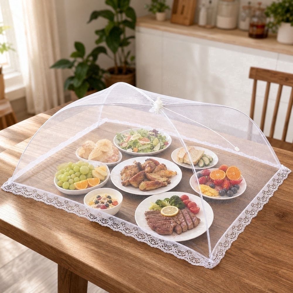 Large Pop-Up Mesh Food Cover 50 x 43 cm