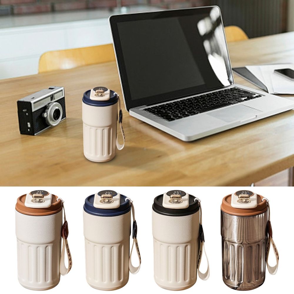 Smart Insulated Travel Mug with LED Temperature Display