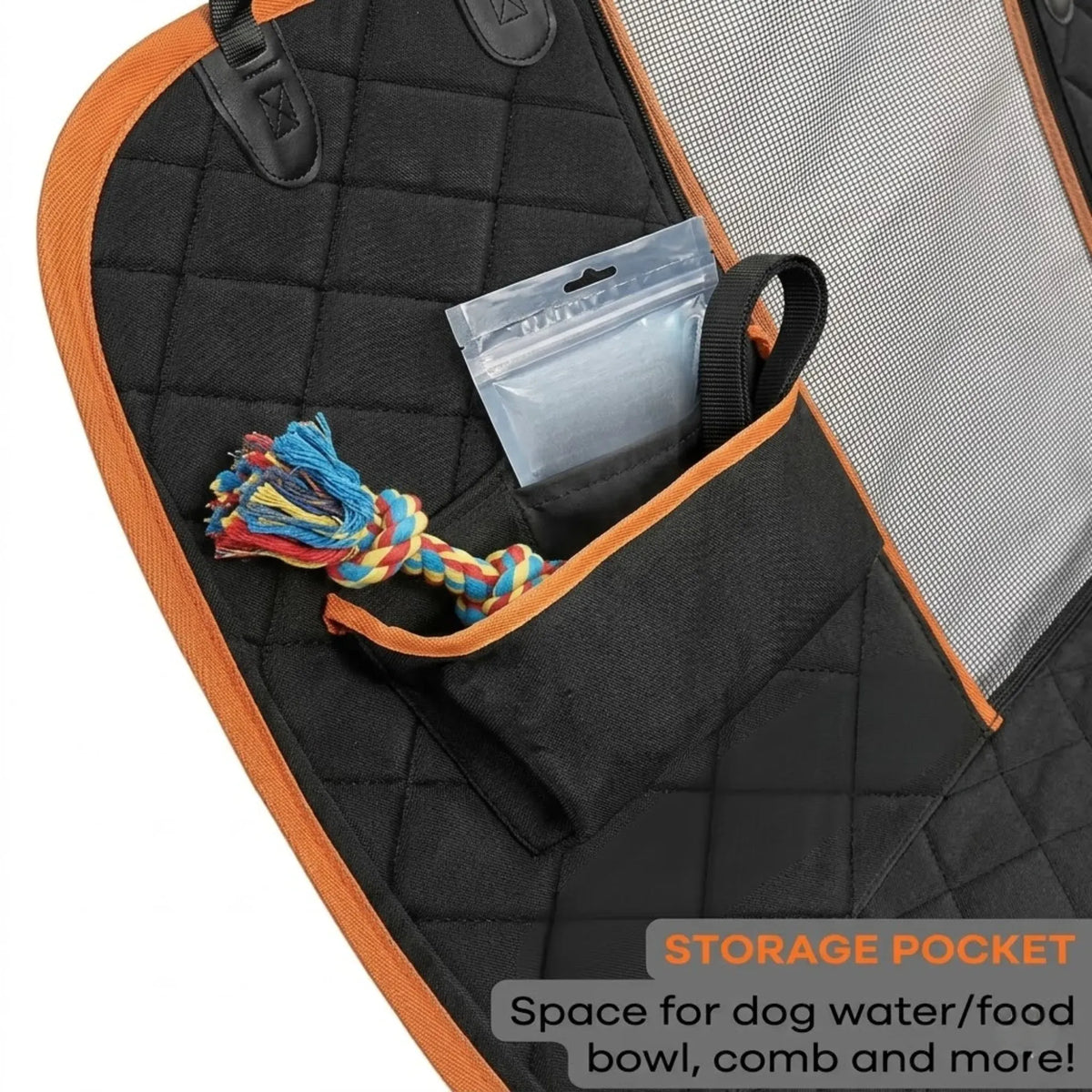 CARLA HOME Waterproof Dog Car Seat Cover Hammock – Black