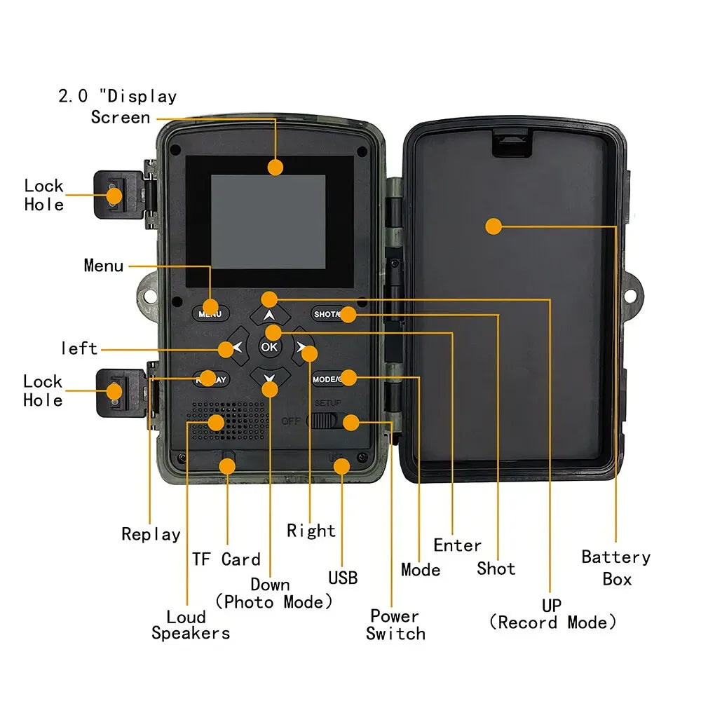 4K WiFi Trail Camera with Night Vision – IP66