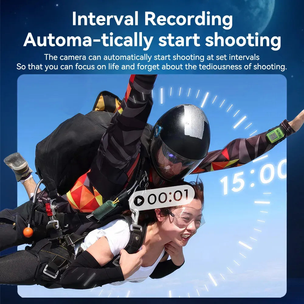 2.7K Mini Action Camera with Rotating Lens