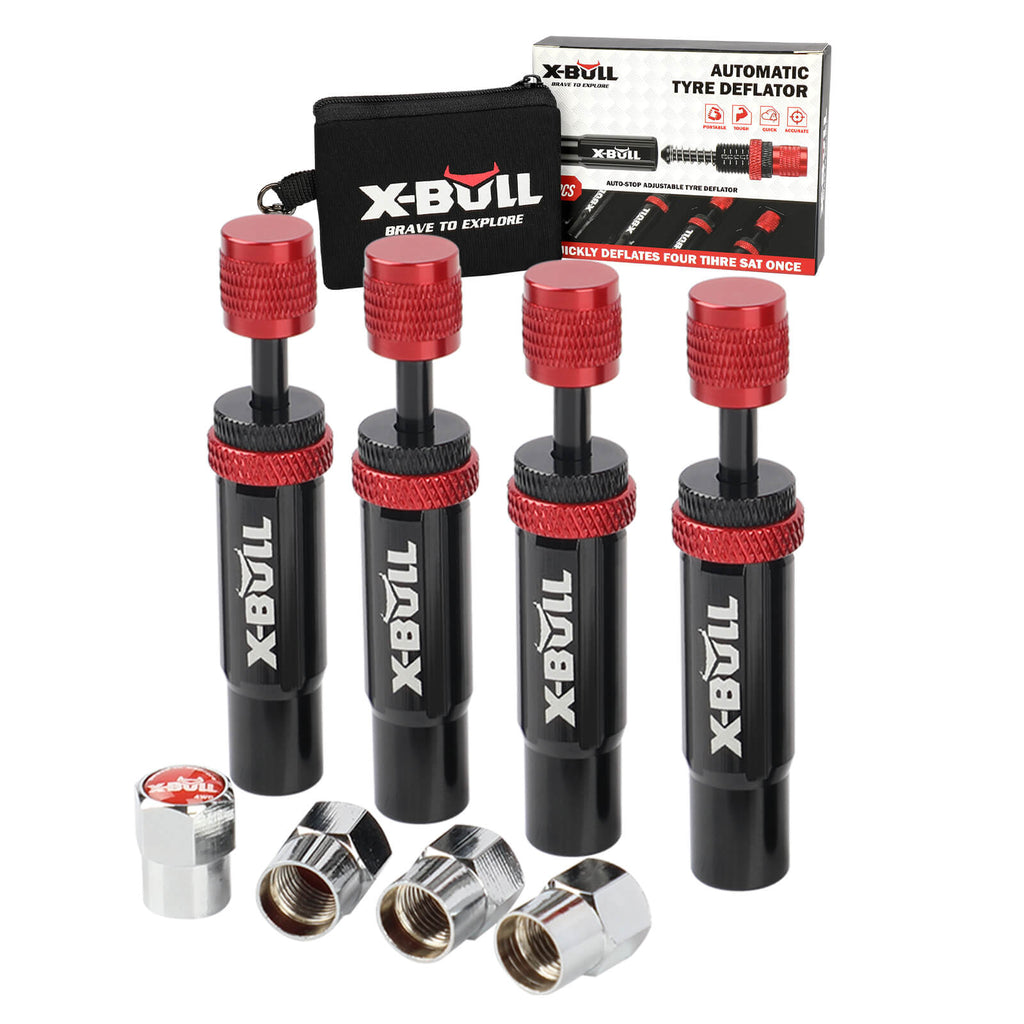 X-BULL Adjustable Tyre Deflators – 4 Pack