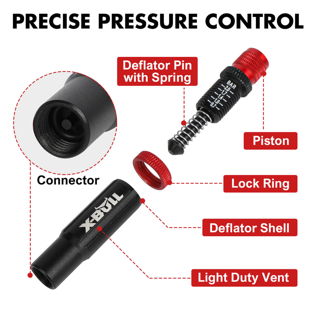 X-BULL Adjustable Tyre Deflators – 4 Pack