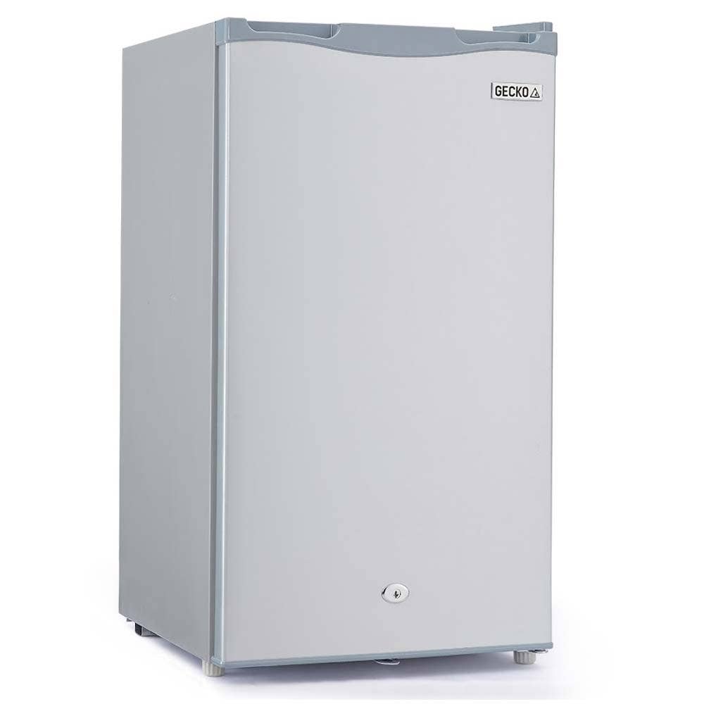 GECKO 95L Upright Portable Fridge Freezer 12V/24V – Silver