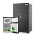 GECKO 95L Upright Fridge Freezer 12V/24V – Black (27L Freezer)